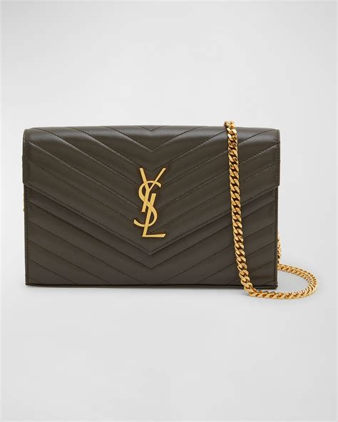 ysl chain waller|YSL large wallet on chain.